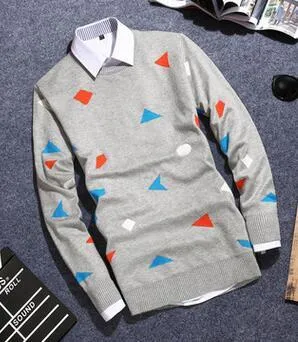 Men's Shape Fashion Patern Pullover