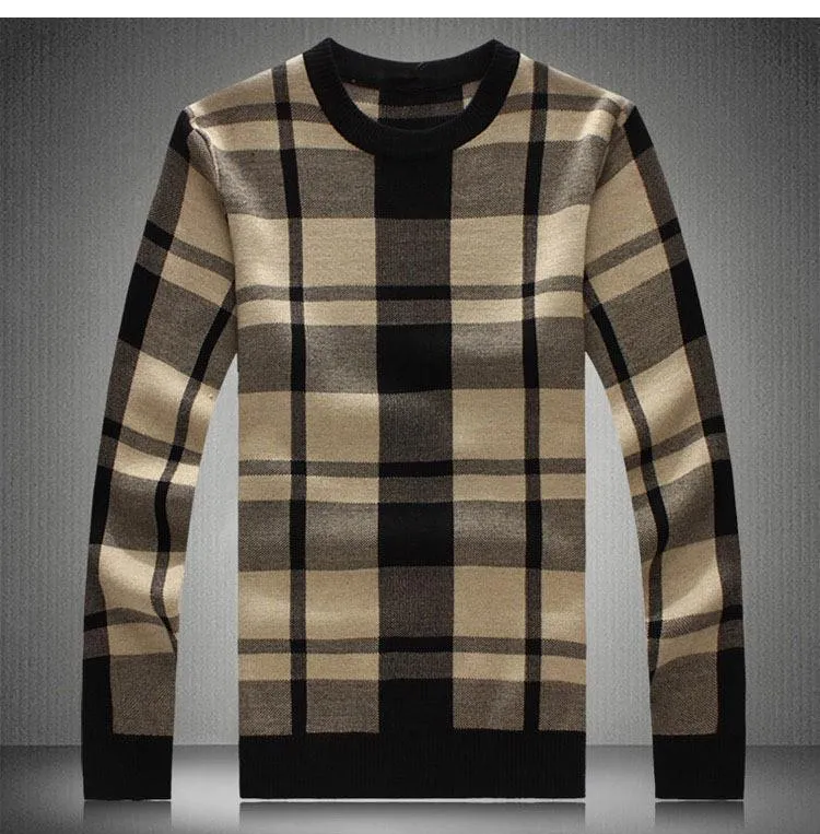 Men's Thick Plaid Pullover