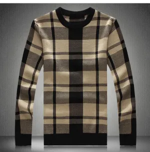 Men's Thick Plaid Pullover