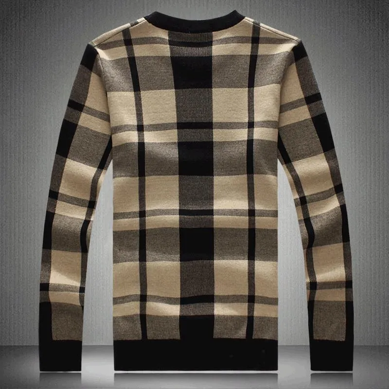 Men's Thick Plaid Pullover