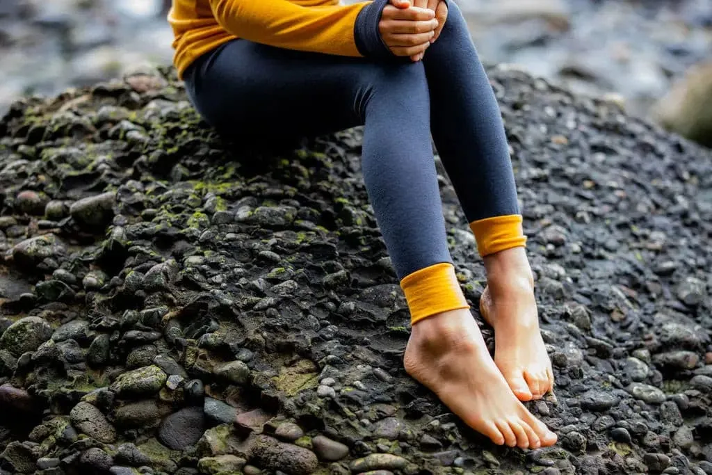 Merino Kids Thermals Pant -  Marigold