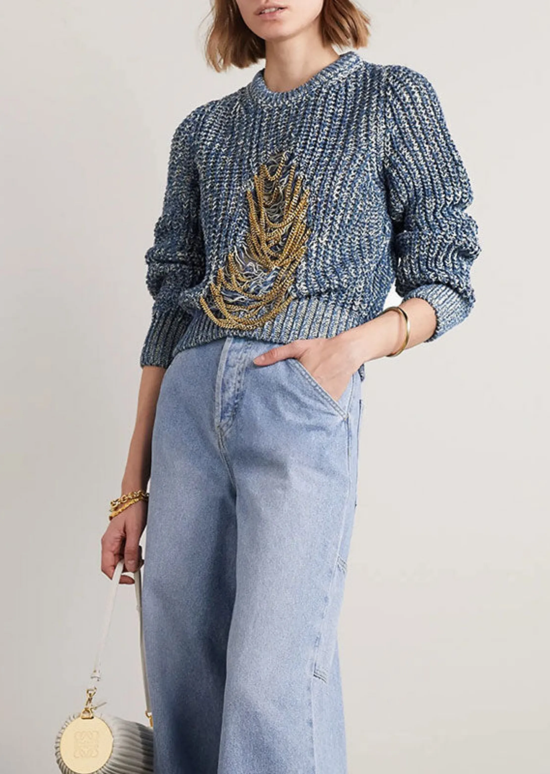METAL CHAIN SWEATER