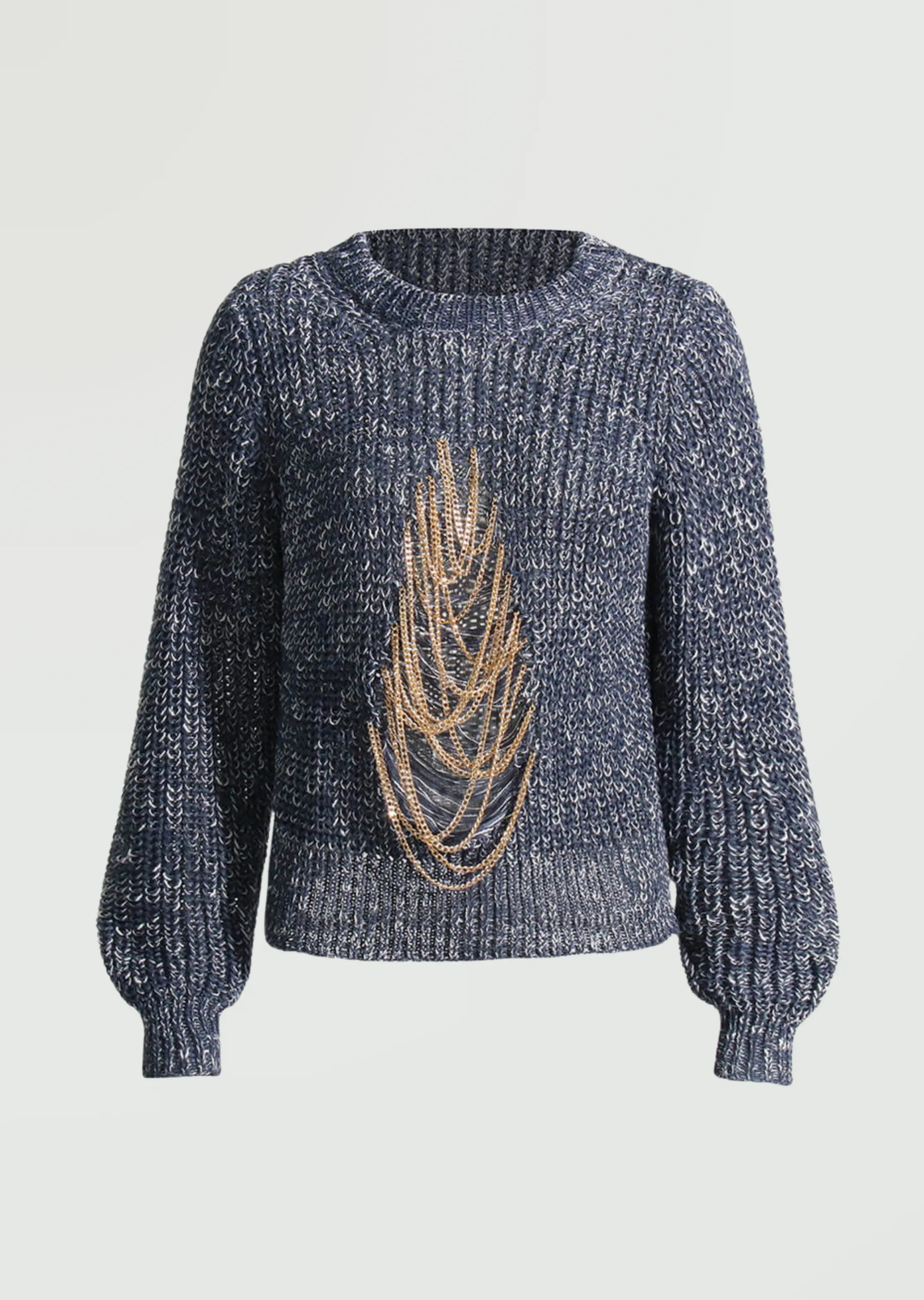 METAL CHAIN SWEATER