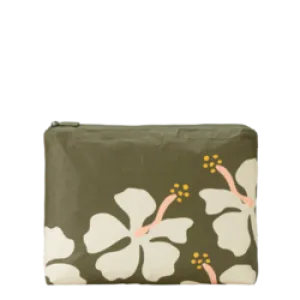 Mid Pouch - Mo'orea Sand Dollar/Olive