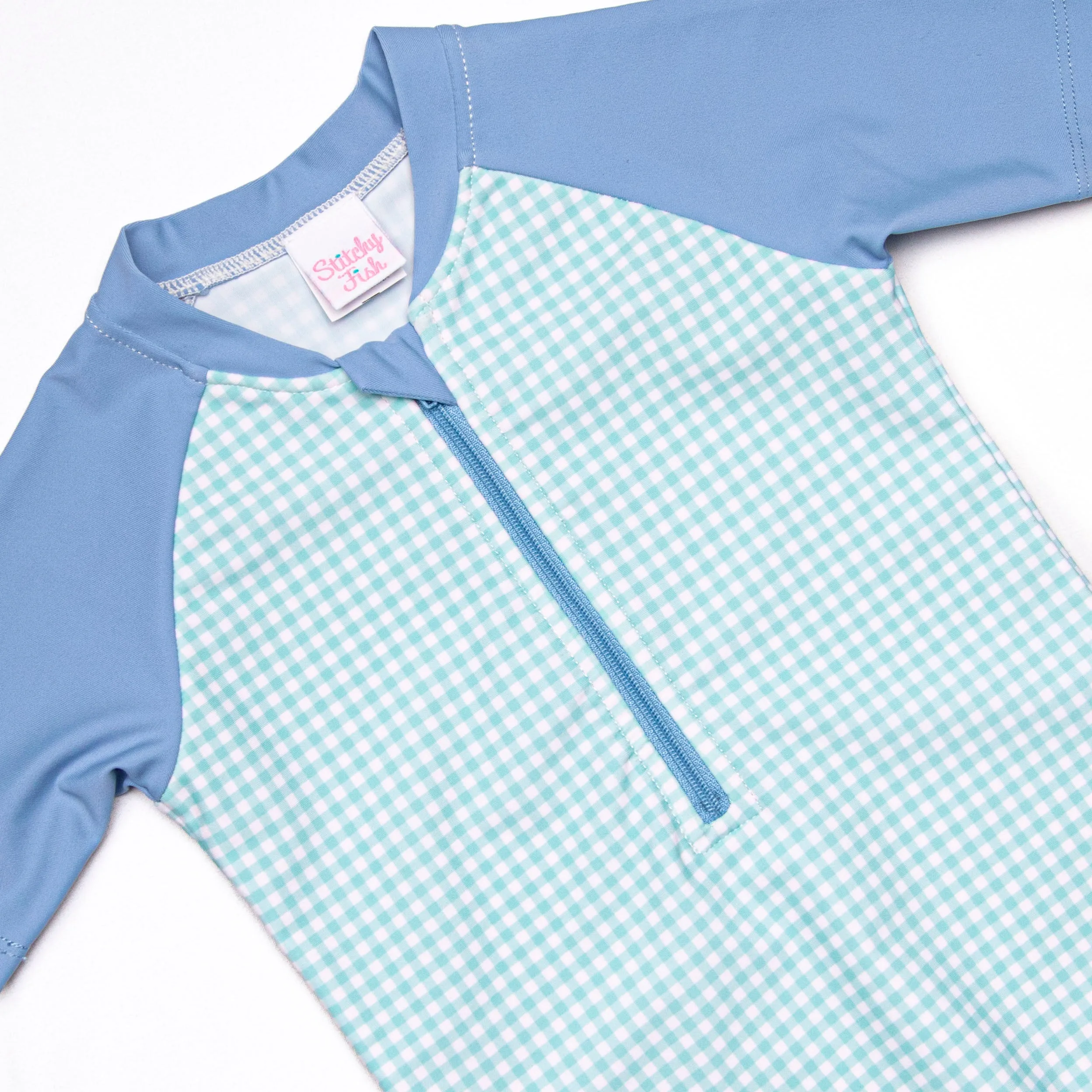 Mid-Summer Mint One Piece Rash Guard, Green