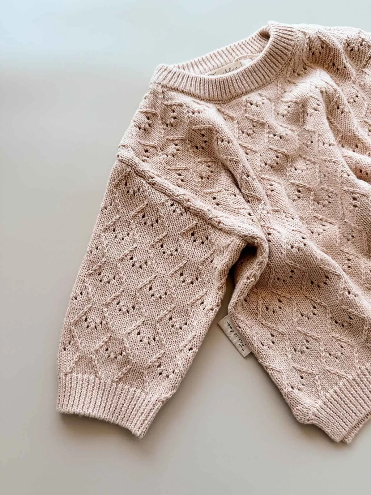 Mila Pointelle Cotton Sweater | Petal