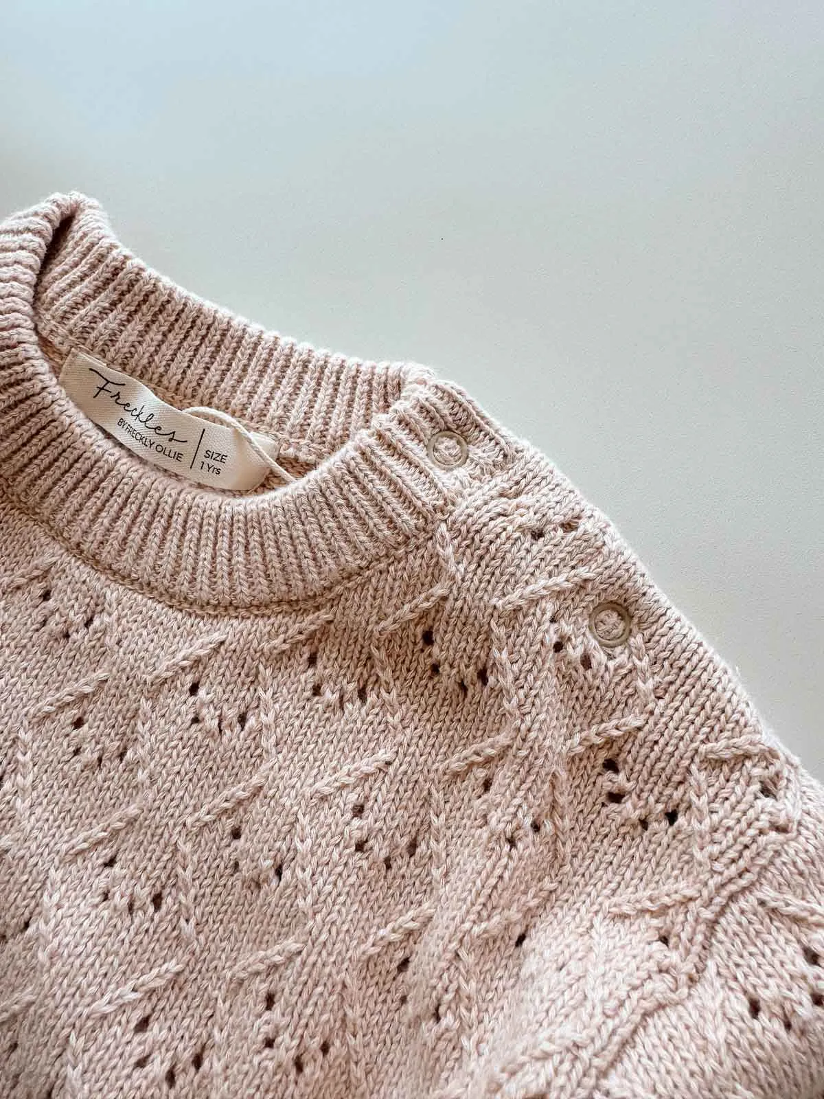 Mila Pointelle Cotton Sweater | Petal