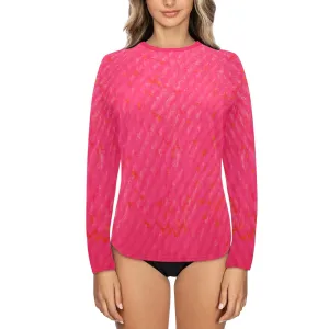 Mingy Sun-blocker Women's All Pink Rash Guard