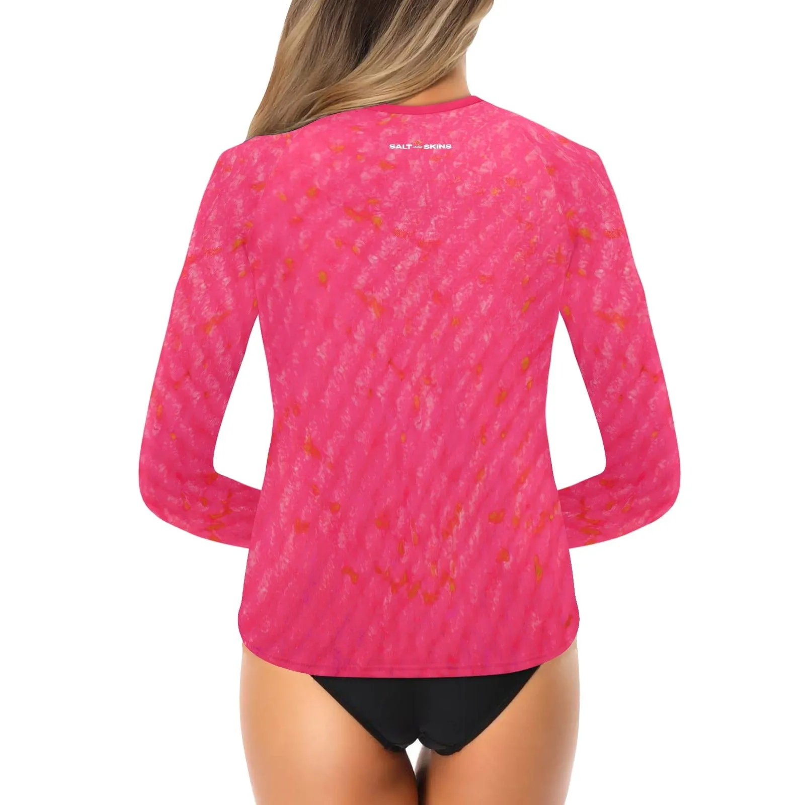 Mingy Sun-blocker Women's All Pink Rash Guard