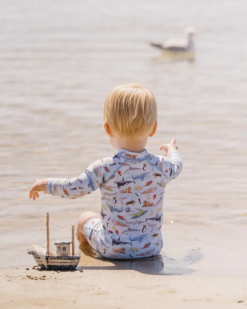 MINIHAHA MARCO PRINT LS RASH SUIT