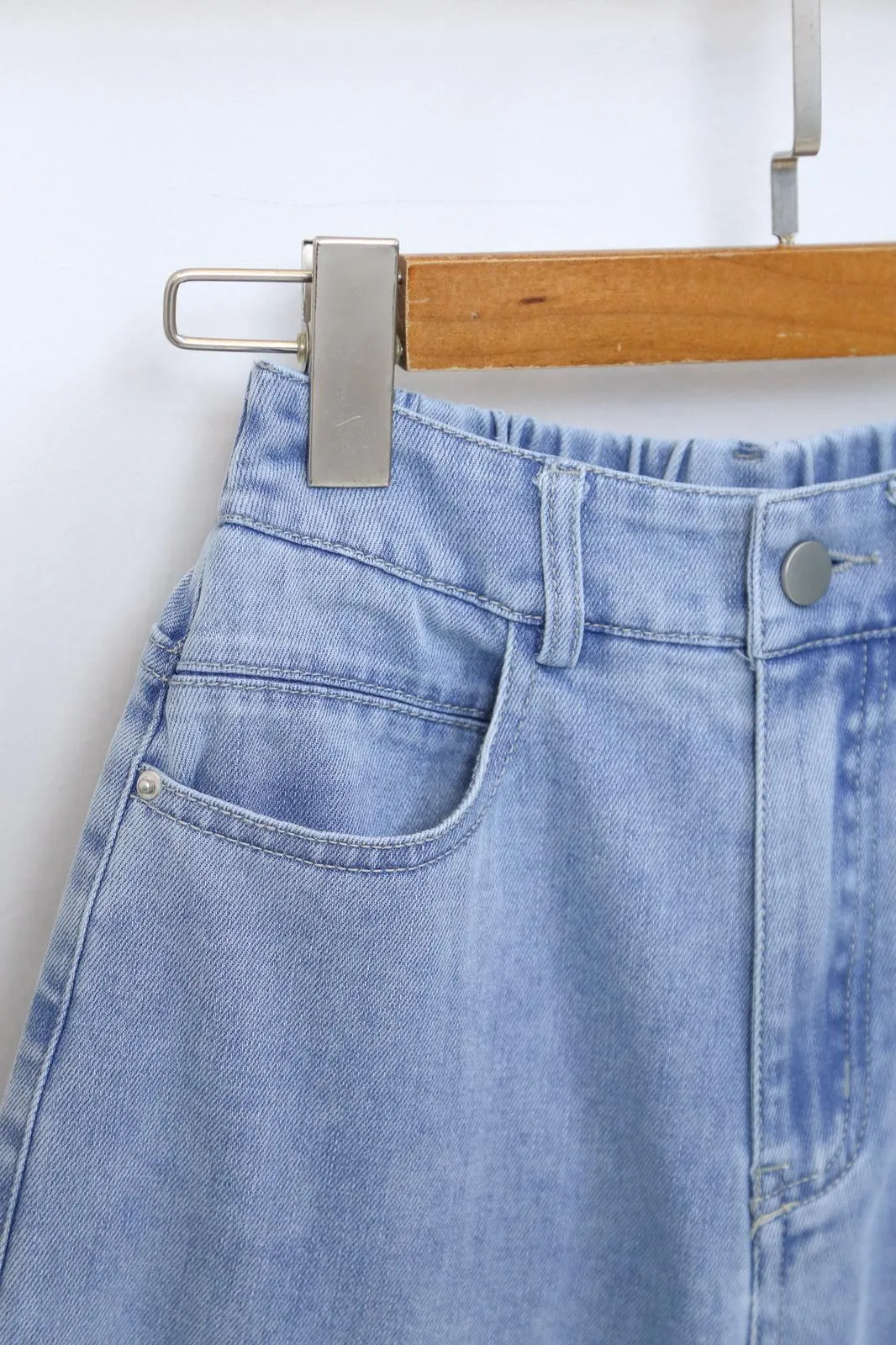 Moxie V2 Wide Leg Culottes (Light Wash)