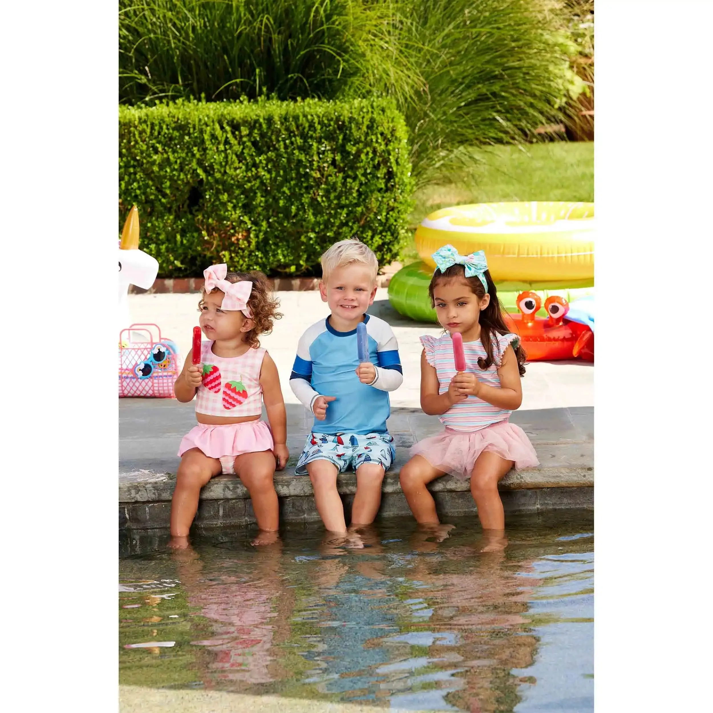 Mud Pie White Body Boys Rashguard