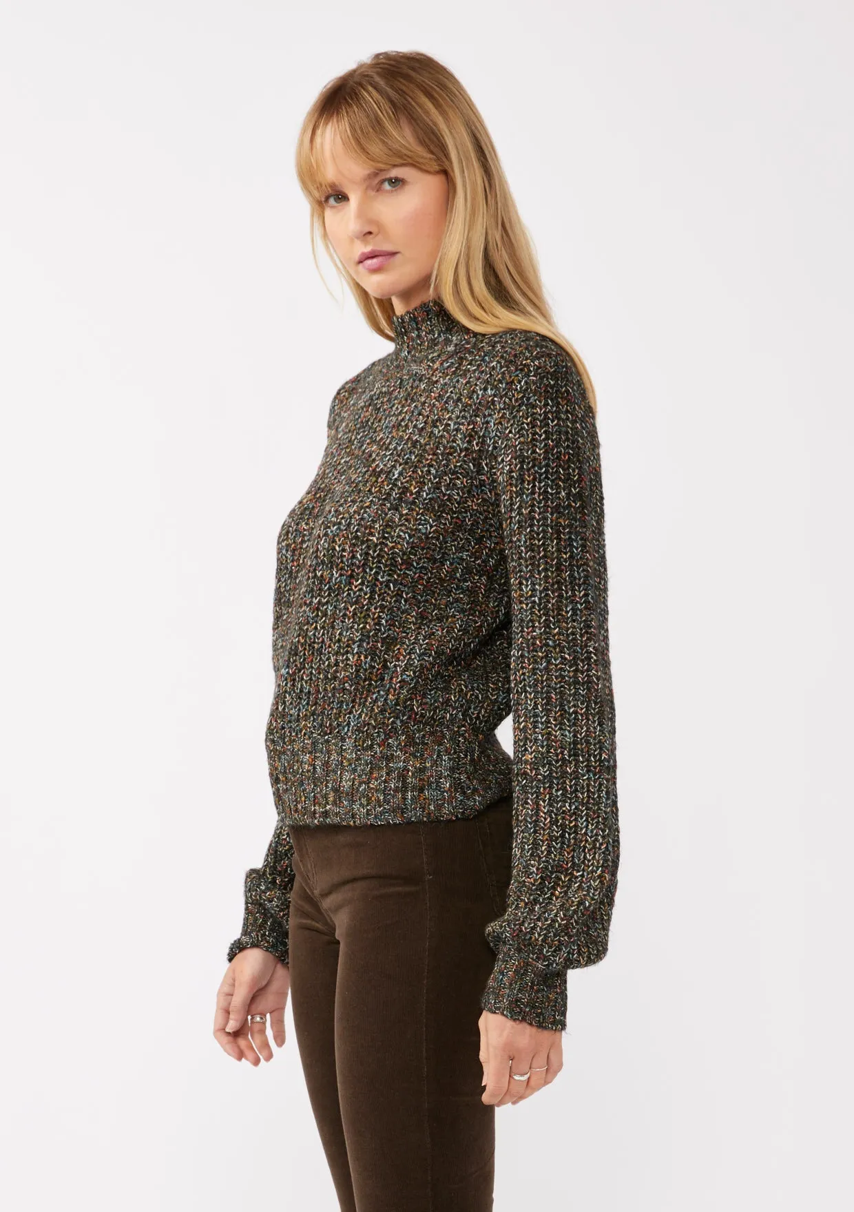 Multi Chunky Knit Pullover Sweater