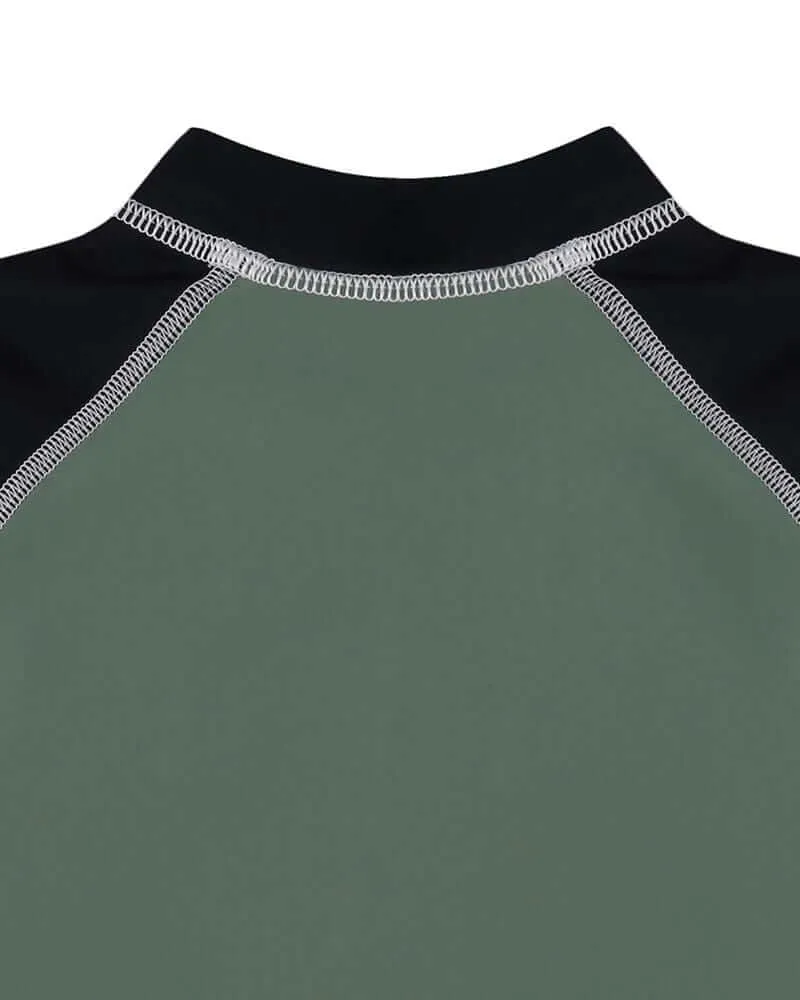 Multicolour Colourblock Swim Top