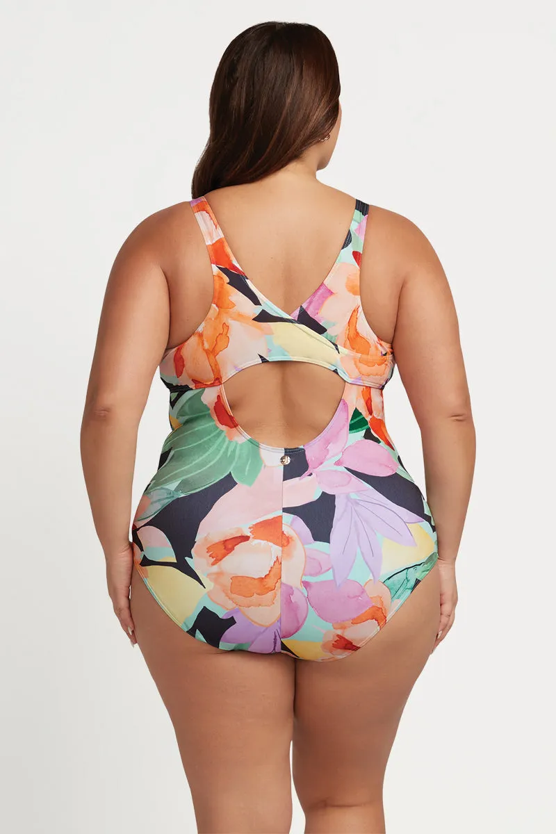 Natare Flo Hockney Chlorine Resistant One Piece Swimsuit