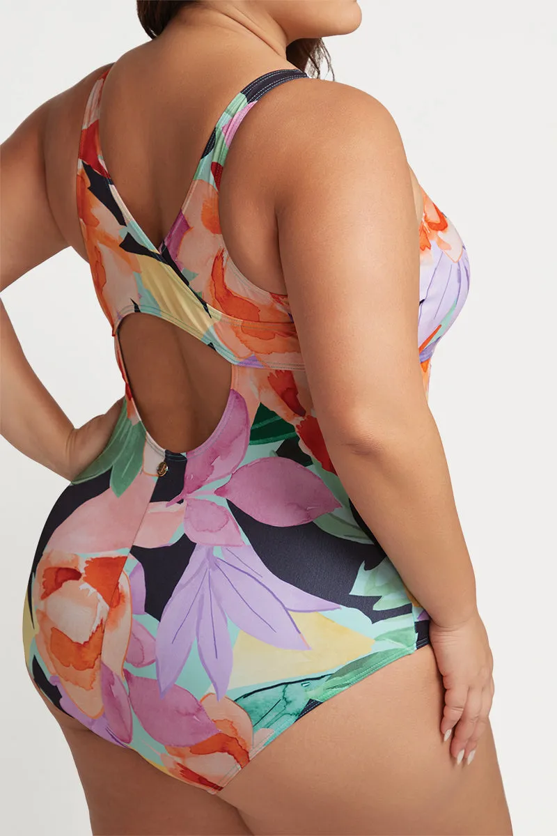 Natare Flo Hockney Chlorine Resistant One Piece Swimsuit