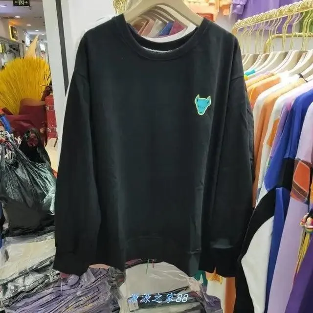 New Autumn Spring Women Fashion Colorful Sweatshirt Female O Neck Long Sleeve Black Loose Streetwear Pullovers Top Hoodies Womens Plus Size Patchwork Thick Loose  Women Pullover Street Style Trendy Oversize Sweatshirt