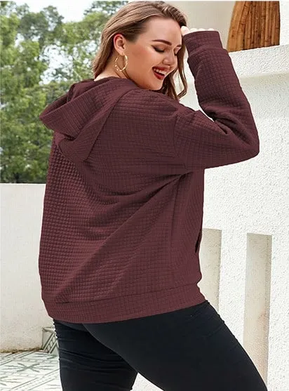 🔥New Loose Comfort Plain Casual Hoodie Sweatshirt