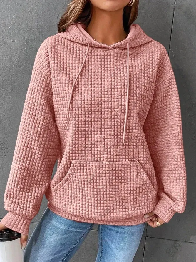 🔥New Loose Comfort Plain Casual Hoodie Sweatshirt