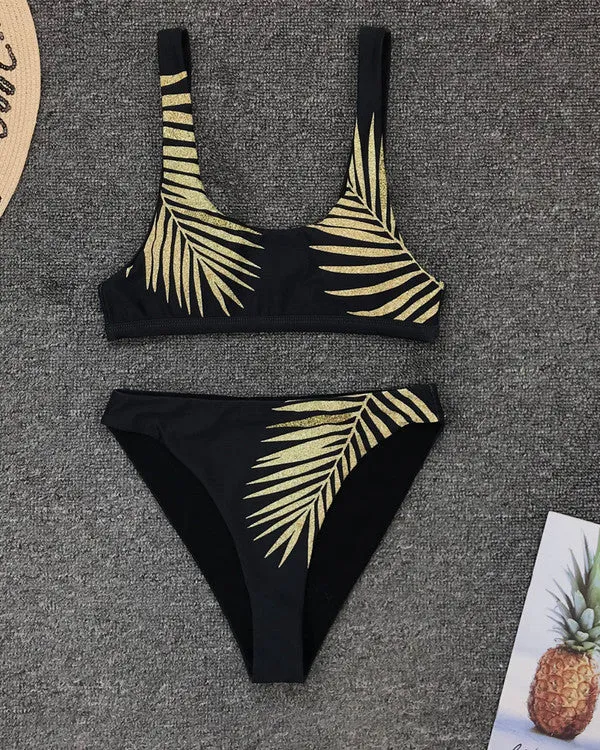 New Sequin Leaves  Bikini Sets