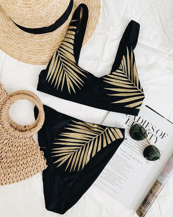 New Sequin Leaves  Bikini Sets