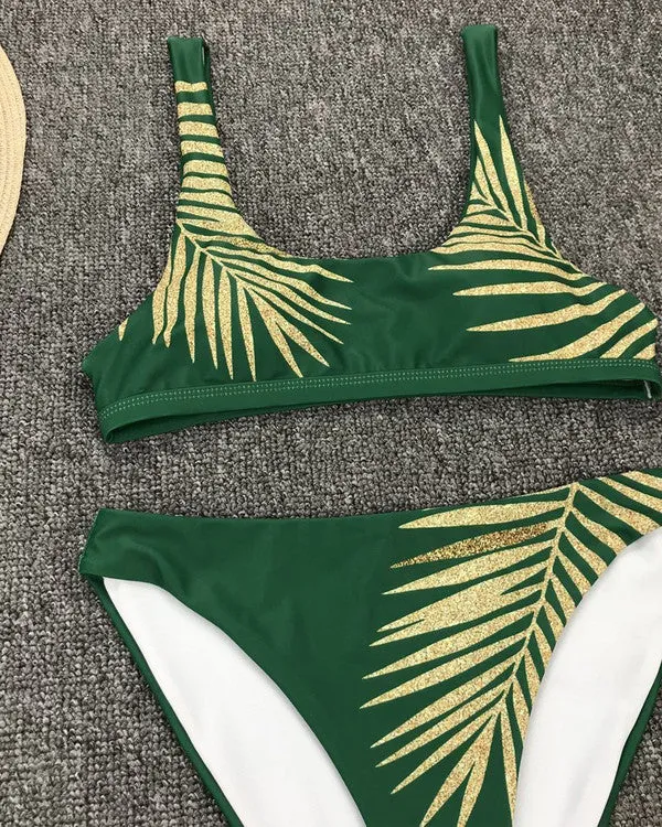 New Sequin Leaves  Bikini Sets