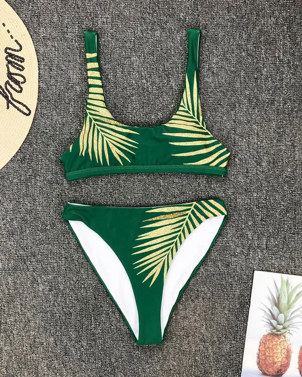 New Sequin Leaves  Bikini Sets