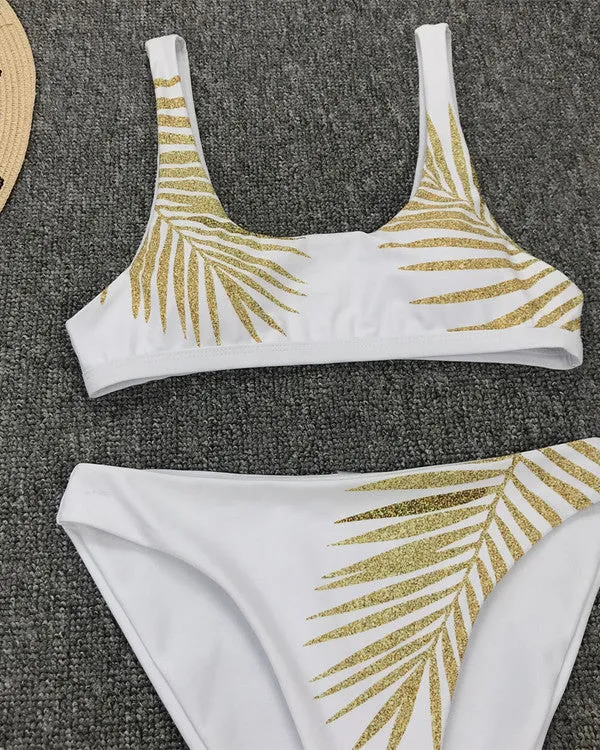 New Sequin Leaves  Bikini Sets