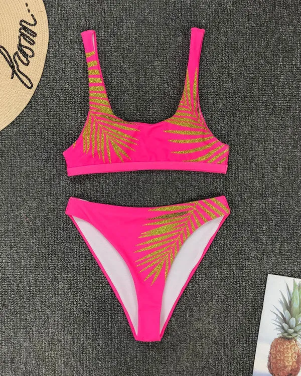 New Sequin Leaves  Bikini Sets