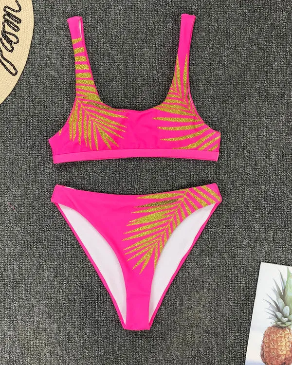 New Sequin Leaves  Bikini Sets