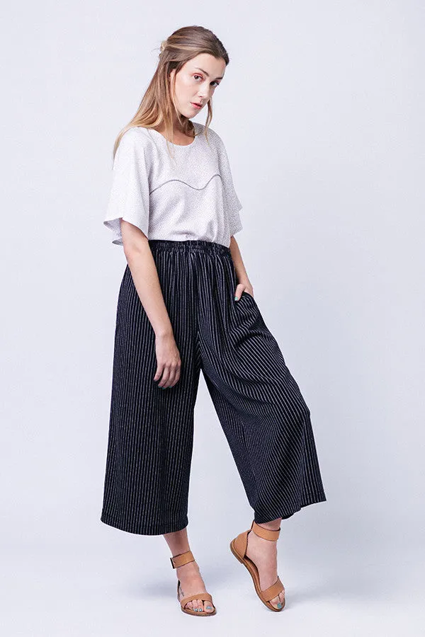 Ninni Elastic Waist Culottes Sewing Pattern-- Named Clothing
