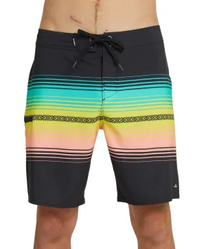 Oneill Hyperfreak Heat Stripe Line 19 Boardshort - Black