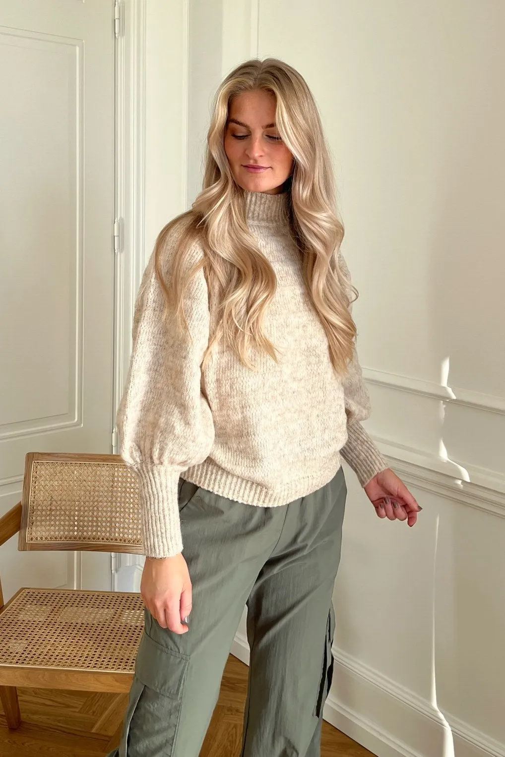 ONLCelina Life Trøje - Beige