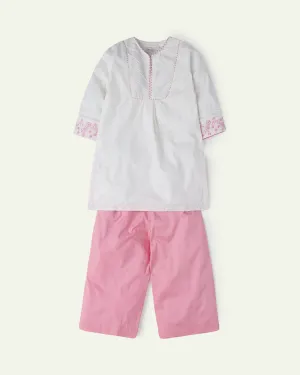 Pink & White Suit