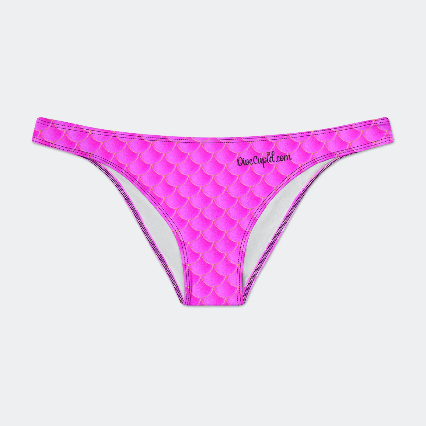 Pink Mermaid Low Rise Bikini Bottom Brief