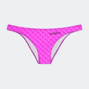 Pink Mermaid Low Rise Bikini Bottom Brief