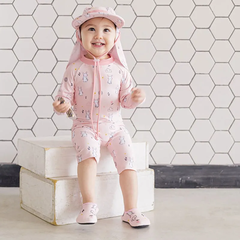 Pink Rabbit Rash Guard Bodysuit BES1017