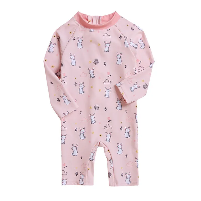 Pink Rabbit Rash Guard Bodysuit BES1017