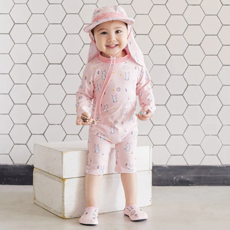 Pink Rabbit Rash Guard Bodysuit BES1017