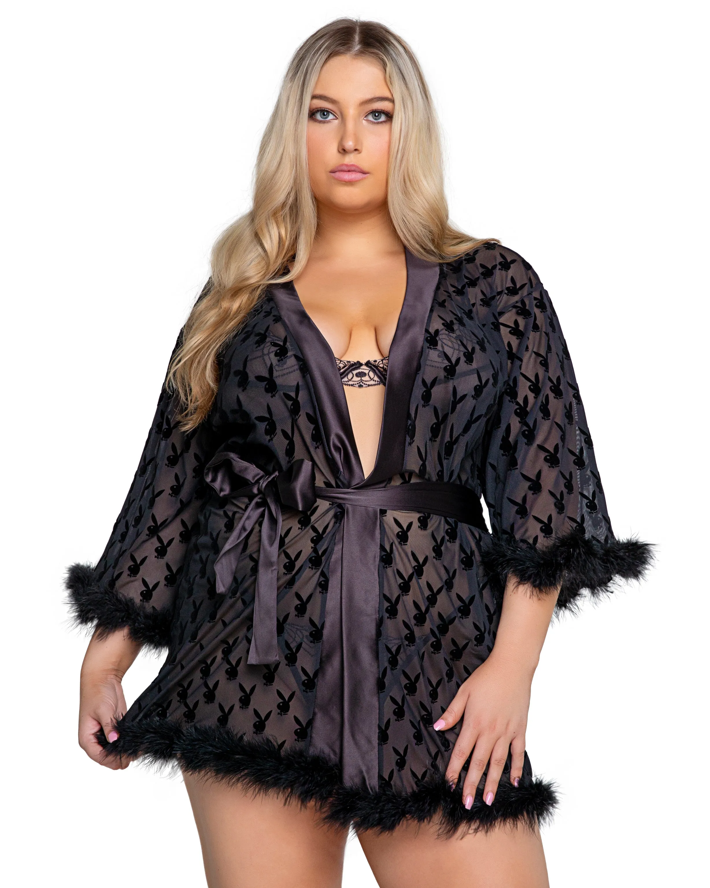 Playboy Bunny Noir Robe