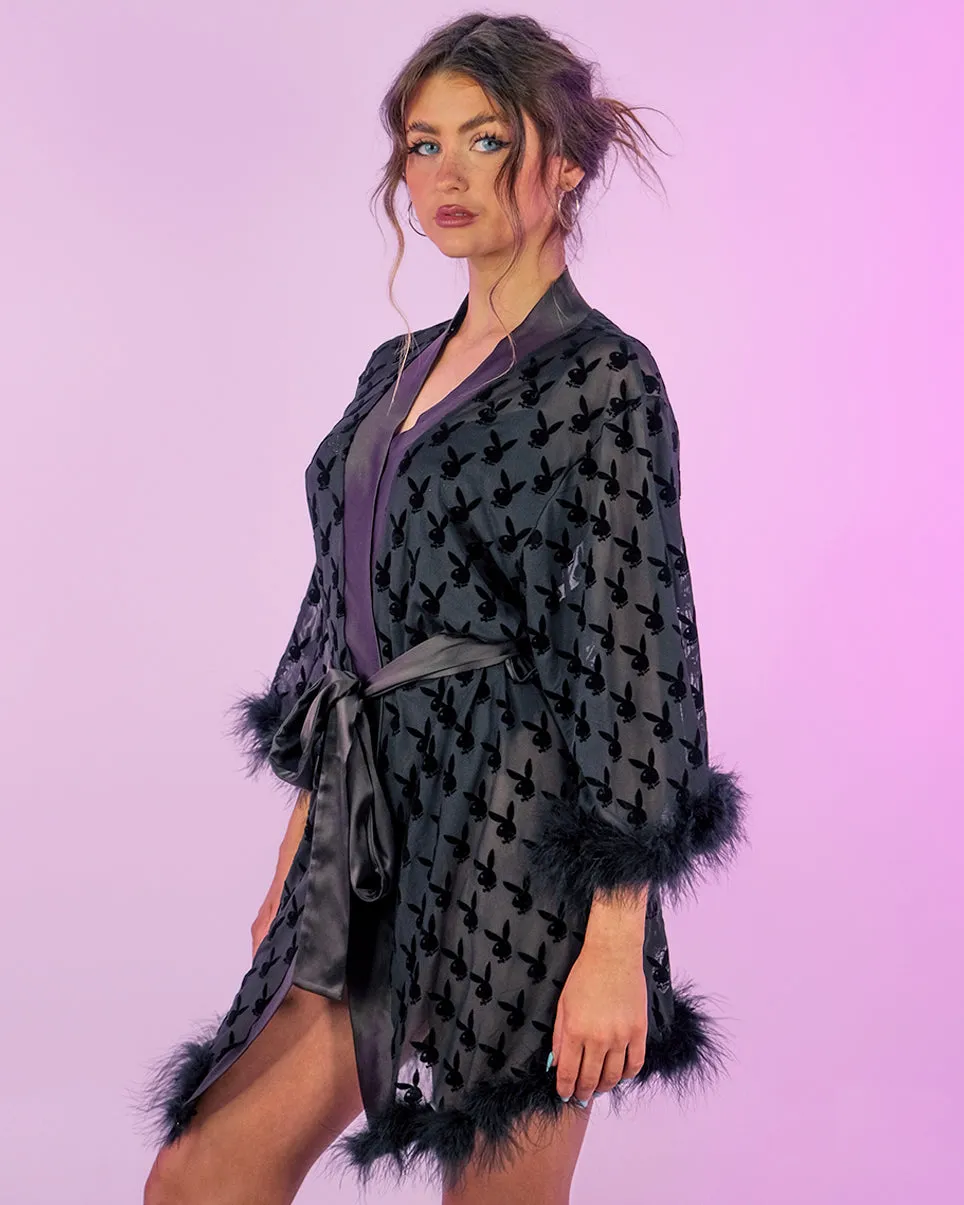 Playboy Bunny Noir Robe
