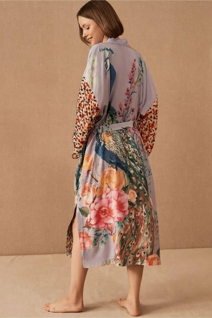 Plus Size Long Bathing Suit Kimono Cover Up