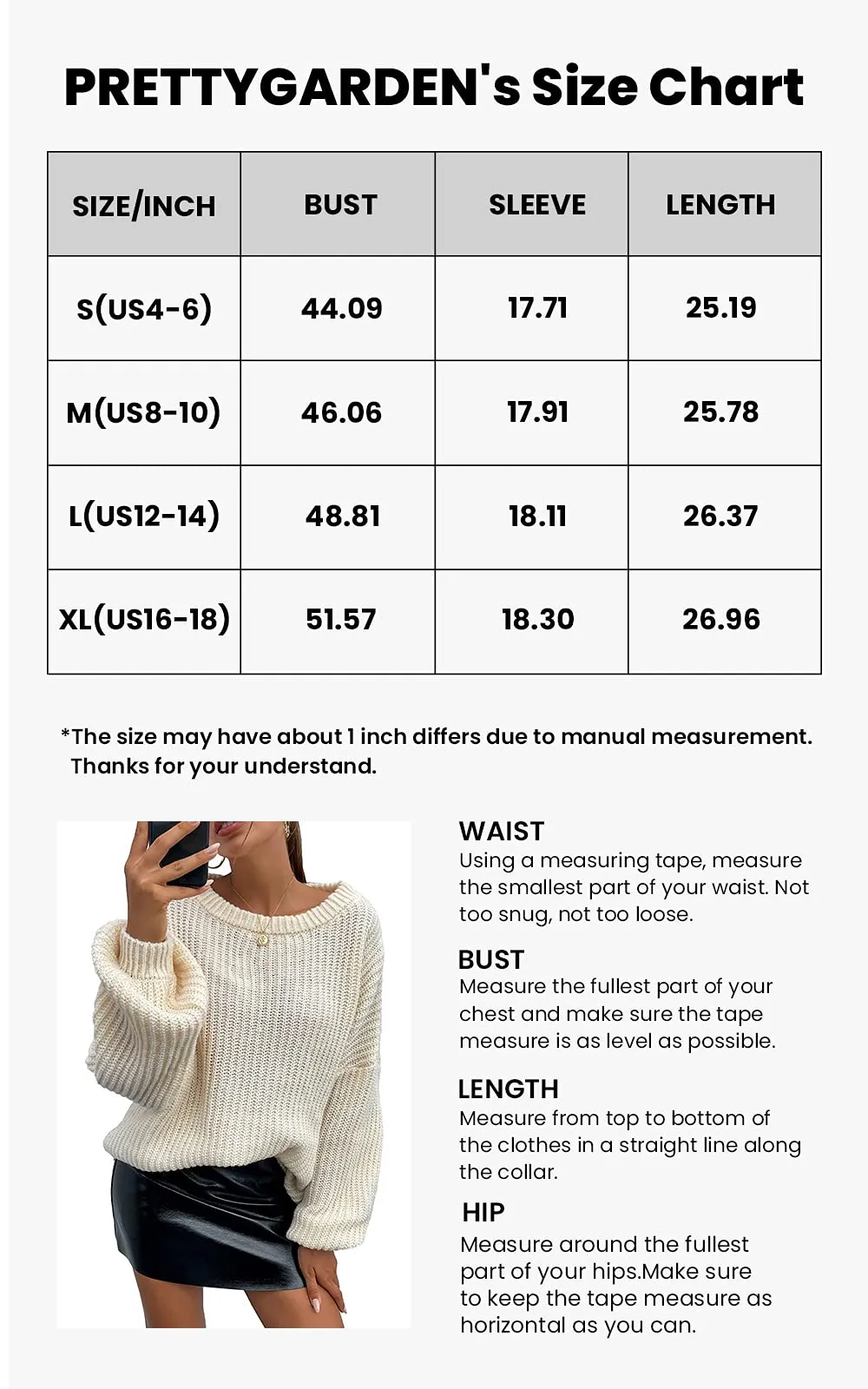PRETTYGARDEN Women's Fashion Sweater Long Sleeve Casual Ribbed Knit Winter Clothes Pullover Sweaters Blouse Top (Camel,Medium)