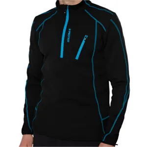 Protest Humans 1/4 Zip Top Mens - True Black