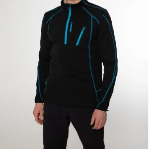 Protest Humans 1/4 Zip Top Mens - True Black