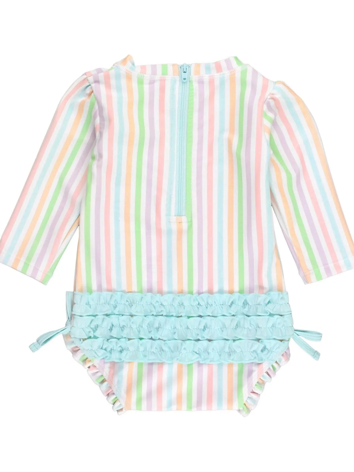 Rainbow Stripe One Piece Rash Guard
