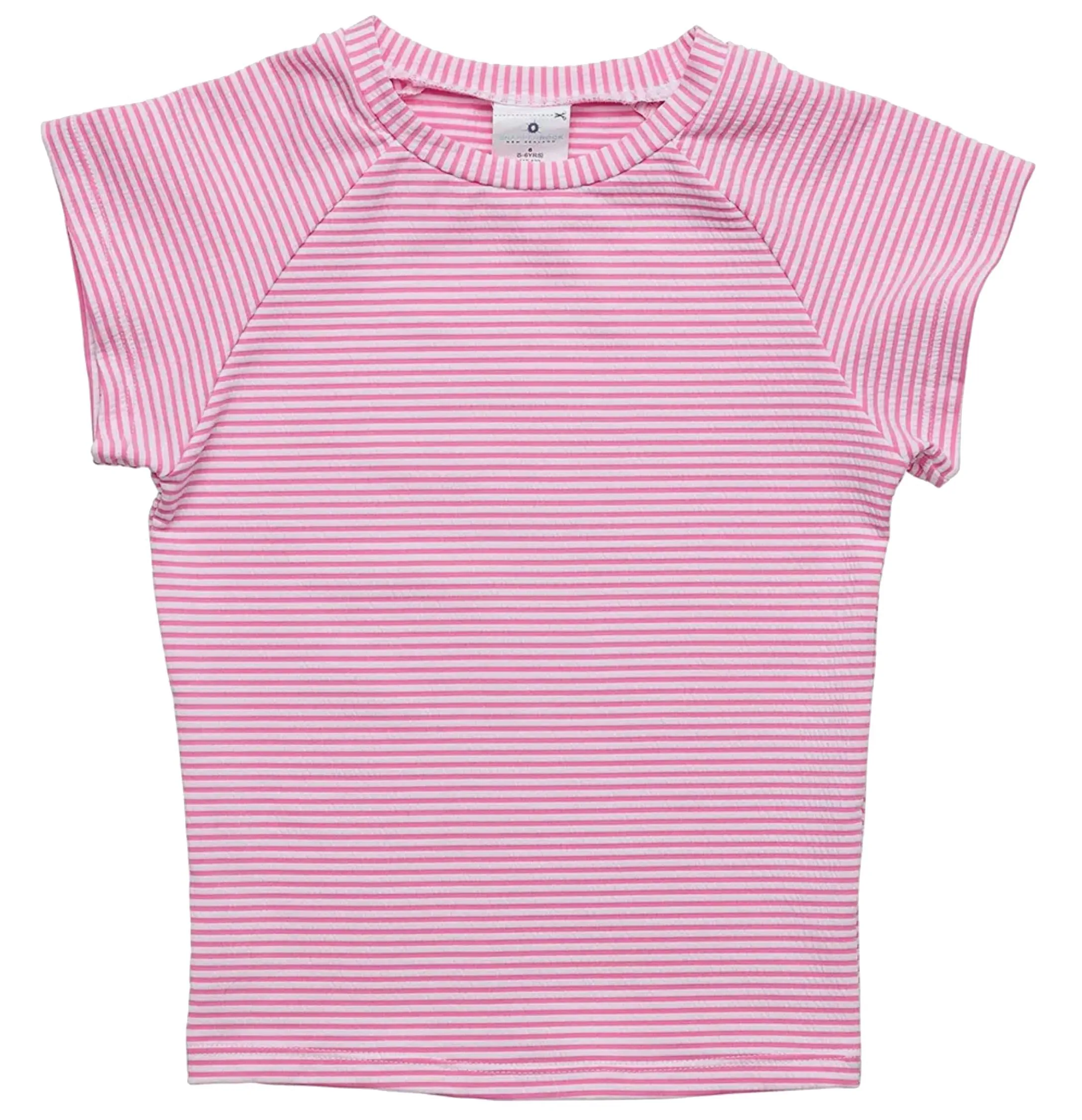 Raspberry Stripe Rash Top