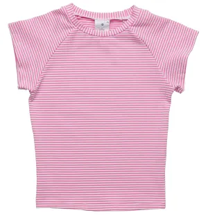 Raspberry Stripe Rash Top