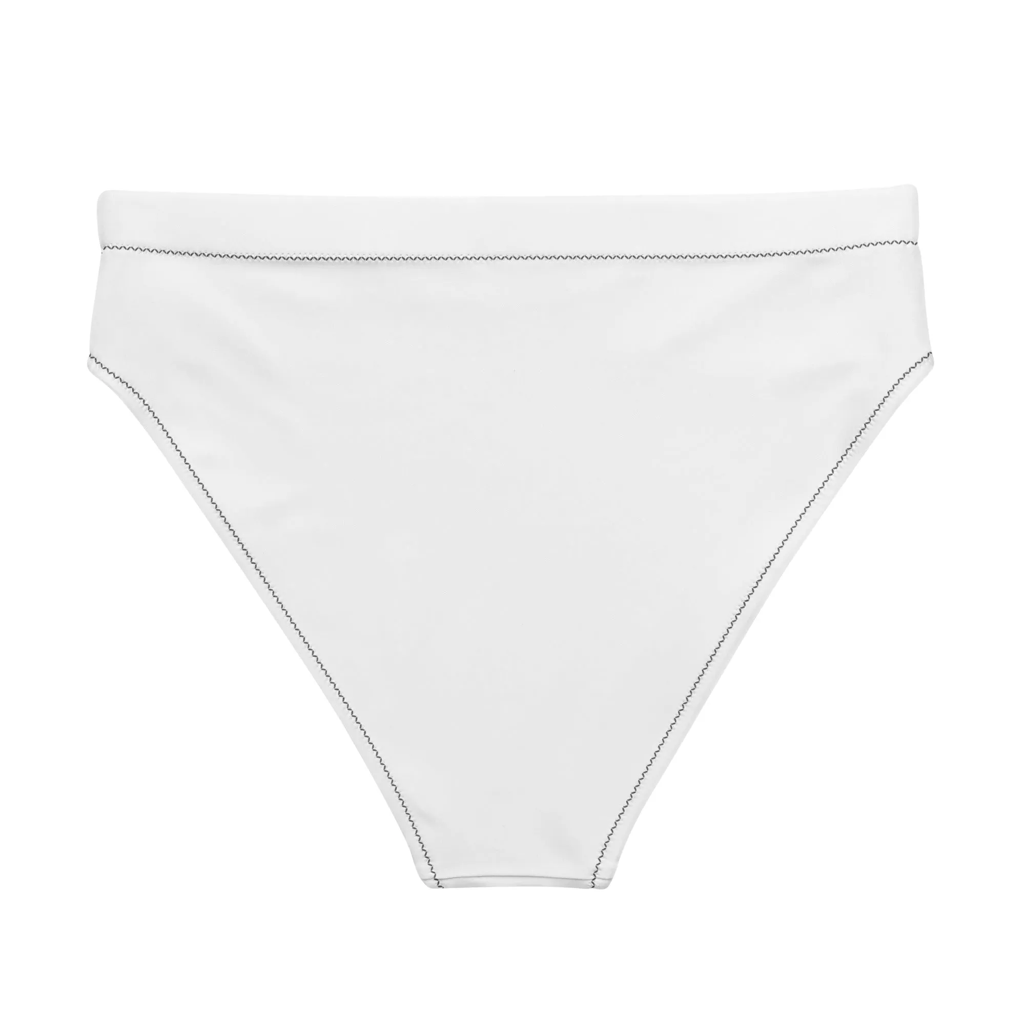 Recycled high-waisted bikini bottom