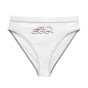 Recycled high-waisted bikini bottom